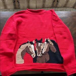 Red Horse Design Sweater